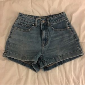 High waisted mom shorts
